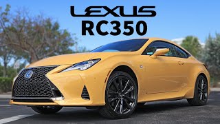 Pretty and Potent 2023 Lexus RC 350 F Sport Review [upl. by Ennaitsirhc]