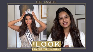 Harnaaz Sandhu RECREATES her COMPETITION MAKEUP  THE LOOK  Miss Universe [upl. by Kirchner]