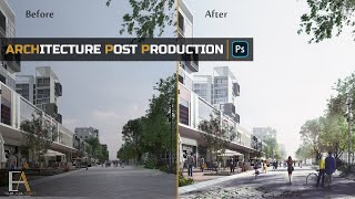 Architecture Post Production workshop in Photoshop  ورشة إظهار معمارى على الفوتوشوب [upl. by Nevear114]