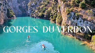 4K🇫🇷 GORGES DU VERDON the most beautiful and largest river canyon in Europe Lac de Sainte Croix [upl. by Hguh]