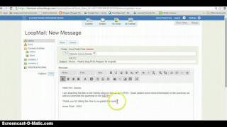 Using Schoolloop to email a teacher [upl. by Gans]