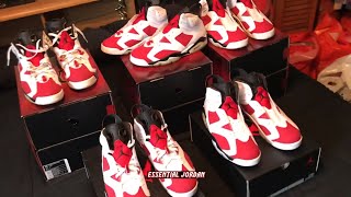 My Carmine Air Jordan 6 Collection [upl. by Anileme]