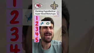 Ranking Super Bowl Matchups in 2024 nfl nfltrivia [upl. by Satterfield]