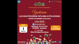 Yudisium Sidang senat Terbuka Program DiplomaIII Pelayaran Politeknik Pelayaran Barombong [upl. by Ahsemot292]