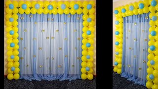 Birthday decoration ideas at home birthday decoration balloon decoration ideas [upl. by Toms]