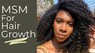 MSM For Hair Growth  2 Ways to use MsmSulfur for Hair Growth [upl. by Currier]