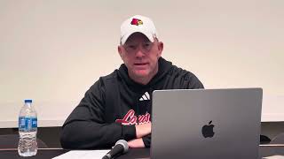 Louisville coach Jeff Brohm after a 3835 loss at Stanford [upl. by Drahsir852]