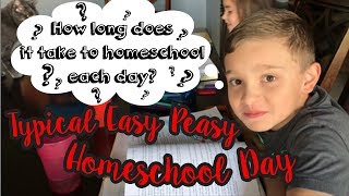 Typical Homeschool day using Easy Peasy All in One How long does a homeschool day last [upl. by Neerak]