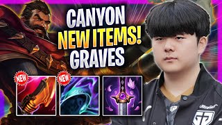 CANYON TRIES GRAVES WITH NEW ITEMS  GEN Canyon Plays Graves JUNGLE vs Nocturne  Season 2024 [upl. by Cedar]