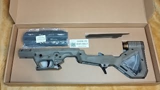 Sru Precision SARB15 bullpup chassis for airsoft Marui MWS gbbr part 1 [upl. by Enywtna]