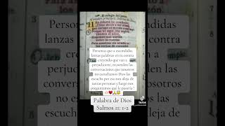 Salmos 1112 Nunca prosperará el que a escondida conspiraré contra ti Salmos viraleels cristo [upl. by Junie238]