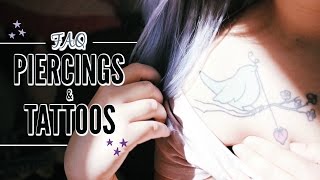 MES PIERCINGS amp TATOUAGES FAQ  Souchka [upl. by Enait]