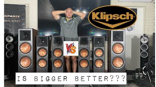 Klipsch R800 vs RP8000ii vs RF7iii [upl. by Shantee]