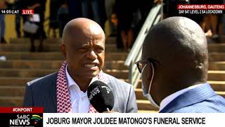 Jolidee Matongo funeral I Colleagues comrades reflect on his legacy [upl. by Dalt734]