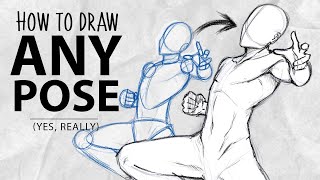 How to draw ANY POSE in 10 minutes  DrawlikeaSir [upl. by Adnar]