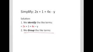 How to simplify algebraic expressions  Addition and Subtraction types [upl. by Irovi167]