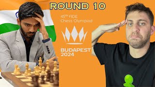 Chess Olympiad 2024 Recap Round 10 INDIA vs USA [upl. by Venola]