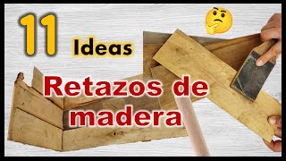 11 IDEAS FÁCILES RECICLANDO MADERA 2023  Manualidades con trozos de tablas de madera  wood crafts [upl. by Raila]