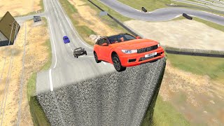 Amazing BeamNG Video  Cars vs Road Ramp  BeamNG Drive [upl. by Hiett]