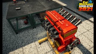 BMW M881 I6 Engine Restoration  Car Mechanic Sim 2021 [upl. by Allsun]