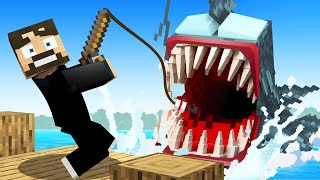 Catching a 7108493 Pound Fish Minecraft [upl. by Hairahs]