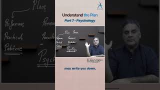 Understand The Plan by Dr Apurv Mehra Part 7  Psychology [upl. by Fermin49]