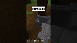 Minecraft guard statue 🗿😱 [upl. by Ateekram]