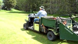 Vintage Turf Truckster rolling on the Sun Valley Idaho Golf course [upl. by Pero614]