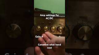 Amplifier settings for ACDC guitar amp [upl. by Aihsakal]