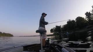 GoPro Lake of Egypt Bass Fishing [upl. by Arykahs]