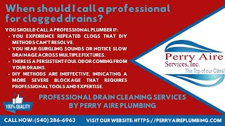 When should I call a professional for clogged drains [upl. by Acemahs183]