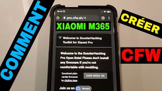 COMMENT CRÉER UN CFW SUR SA XIAOMI M365 1S PRO 1 amp 2 ESSENTIAL ET G30 MAX  CUSTUM FIRMWARE [upl. by Weisman189]