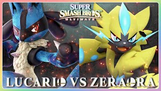 Super Smash Bros Ultimate  Lucario vs Zeraora CPU vs CPU [upl. by Voe]