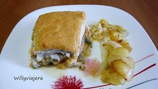 MERLUZA🐟😋😋 RELLENA CON MUSELINA GRATINADA [upl. by Galvin]