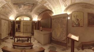 360 Video Inside the Tomb of St Peter at the Vatican [upl. by Ahseniuq]