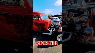 One quotSINISTERquot Ride 😈 42 Chevy Pickup Truck hotrod v8 carshow [upl. by Ayotan]