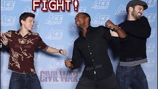 Sebastian Stan amp Anthony Mackie JOKINGLY Dragging Tom Holland for 10 minutes Straight [upl. by Lara]