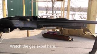 Remington 742C Gas Leak  Super Slow Motion [upl. by Nortal]