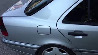 Mercedes w202 c220 cdi straight pipe sound [upl. by Bollay]