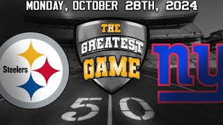 New York Giants vs Pittsburgh Steelers October 28 2024  The Greatest Game [upl. by Iel]