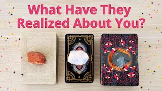 🦋WHAT HAVE THEY REALIZED ABOUT YOU 😍PICK A CARD 💐 LOVE TAROT READING 💌 TWIN FLAMES 👫 SOULMATES [upl. by Adey284]