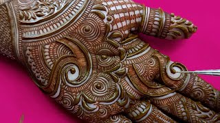 EASY DULHAN MEHENDI DESIGNS FOR FULL HANDS  WEDDING MEHNDI DESIGNS  BRIDAL HENNA MEHNDI DESIGNS [upl. by Odnalo]