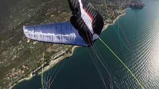 First time wingover practice at Lake Garda Italy  Ozone Rush4 [upl. by Lulu]