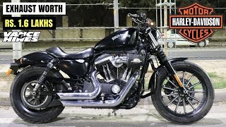 Harley Davidson Iron 883 With LOUDEST EXHAUST [upl. by Etiam783]