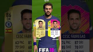 CESC FABREGAS worst vs best card in EVERY FIFA 1023⚽shorts fifa eafc24 fc24 fabregas [upl. by Etterual]