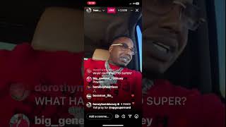 HoneyKomb Brazy IG live speaks on Super 🙏🏾🙏🏾 [upl. by Elburr313]