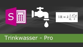 Trinkwasser Pro Druckverlust in geraden Rohrleitungen [upl. by Anglo588]