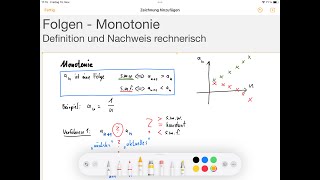 einfach erklärt – Monotonie bei Folgen bestimmen Erklärung und Beispielrechnung [upl. by Sayles]