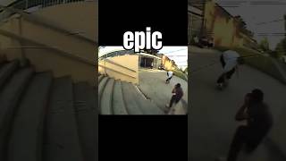 Jereme Rogers e Suas Bombas na Escadaria  An Skateboard brutal  shorts short sports skate [upl. by Raimund]