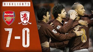 Arsenal 70 Middlesbrough  Arsenal Classics  Premier League  Jan 14 2006 [upl. by Hcone]